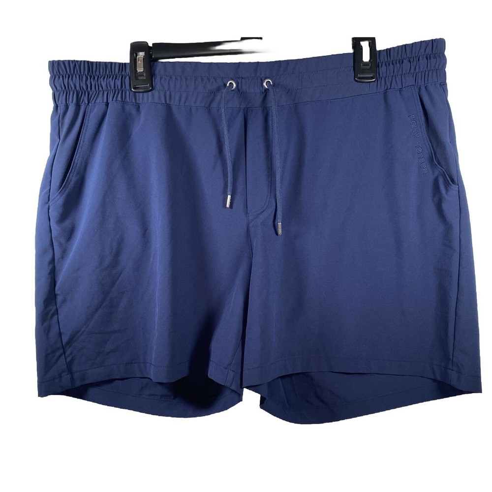 Helly Hansen Woman’s Thalia Shorts Elastic Waist Drawstring Pockets Navy Blue XL